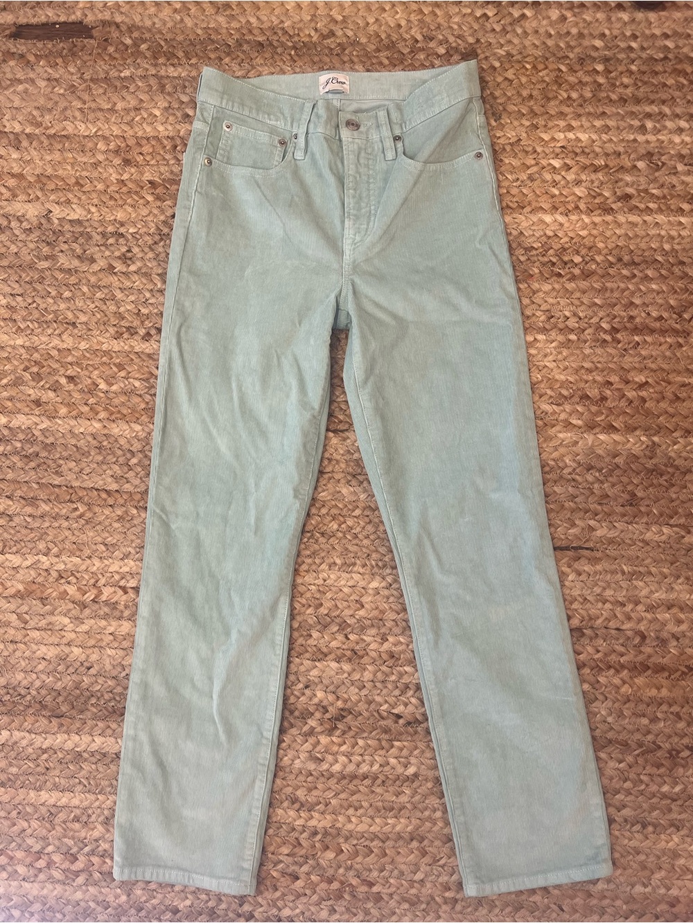 Women’s Jeans in Light Mint - corduroy 26 vintage slim straight